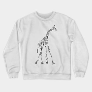 Doodle Giraffe Crewneck Sweatshirt